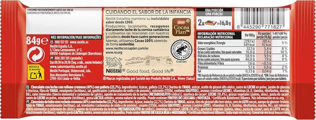 Thumbnail 2 de Nestlé Extrafino Chocolate con leche y galleta Tosta Rica 🍫