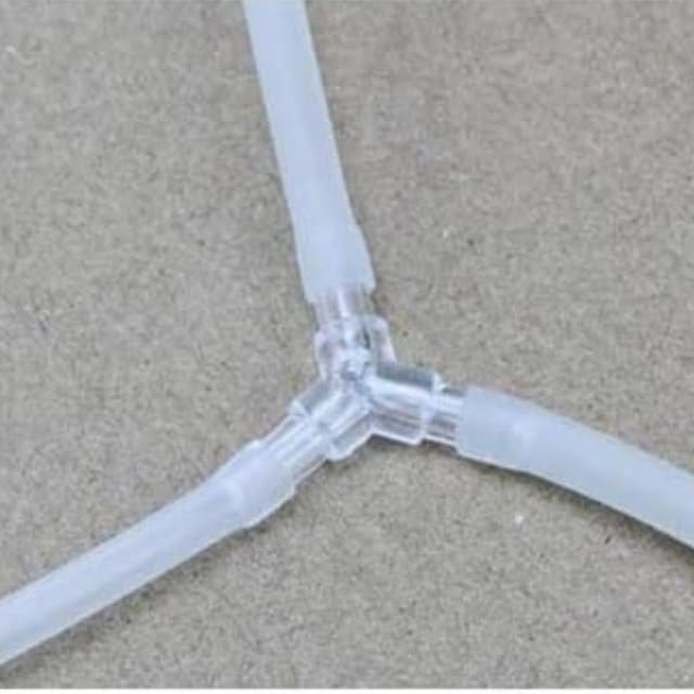 Detalle de BOBOZHONG Aquarium Schlauchverbinder (Y), 10er-Set – Adapter für Luftschläuche an der Luftpumpe