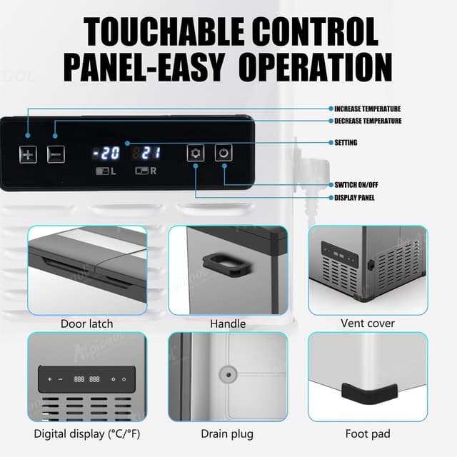 Detalle 2 de Alpicool CHS55 40 l 12V Kompressor-Kühlbox