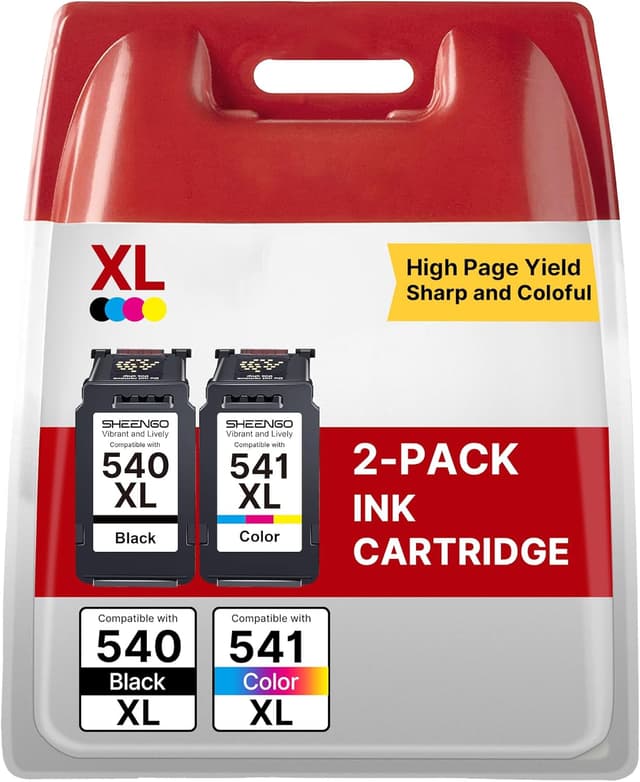 Detalle de 540XL Black & 541XL Colour Replacement Ink Cartridges (2-Pack) for Canon PG540XL CL541XL