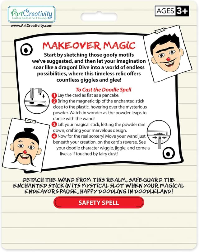 Thumbnail 6 de ArtCreativity Magnetic Drawing Face 2 Pack