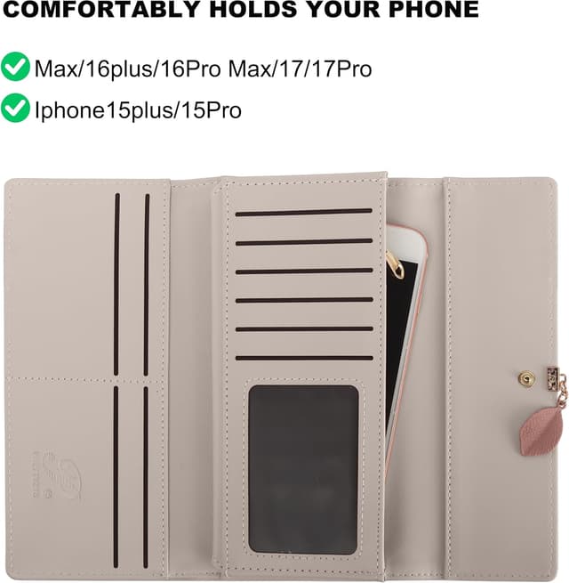 Detalle 2 de ZhengYue Ladies Purse RFID Wallet with Card Slots