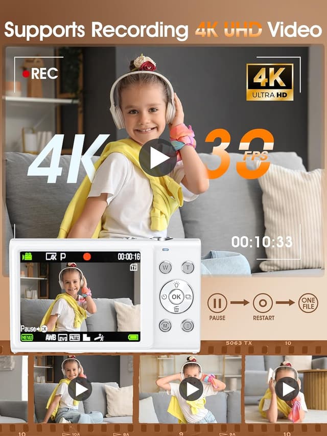 Detalle 1 de Autofocus 4K Vlogging Camera 48MP