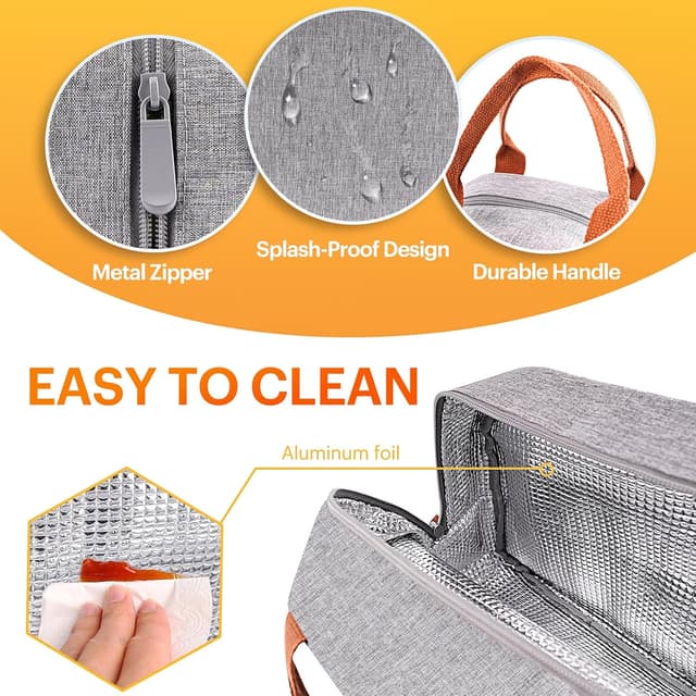 Detalle 2 de Insulated Lunch Bag Small, Leakproof Cooler