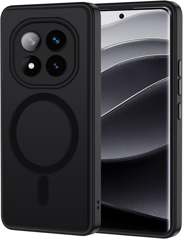 Thumbnail 6 de Coque XTCASE pour Xiaomi Redmi Note 14 4G magnétique compatible MagSafe – noir, dos mat translucide