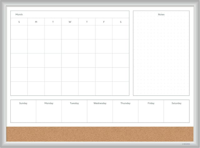 Detalle de U Brands 3890U00-01 lavagna magnetica 45x61 cm 📋