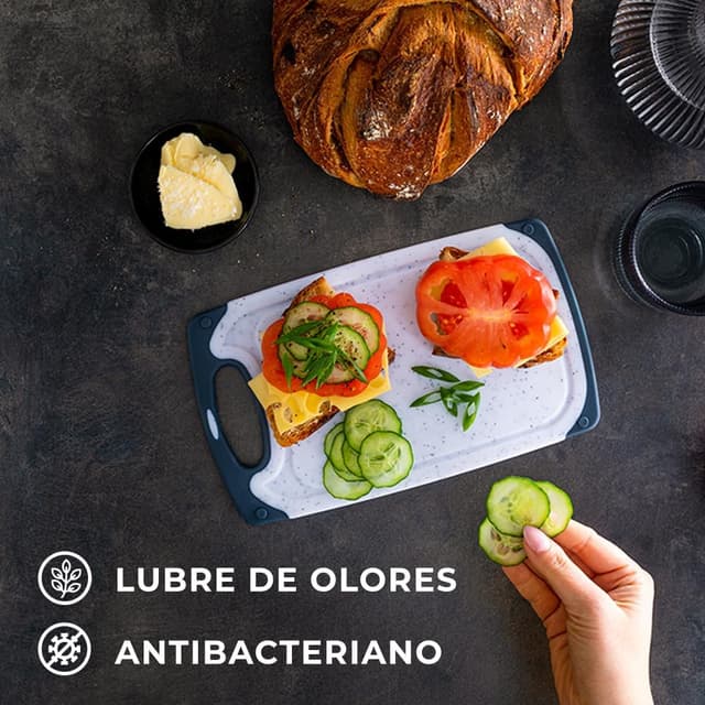 Thumbnail 4 de Exitoso Juego de 3 Tablas de Cortar Antideslizantes y sin BPA 🗡