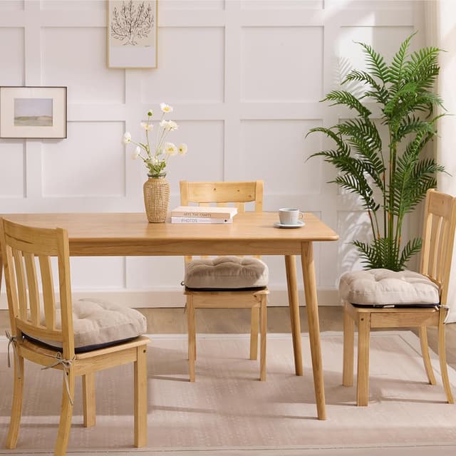 Thumbnail 5 de IASEAHK Memory Foam Dining Chair Cushions 16.5" x 16.5" x 3.5" 🍽