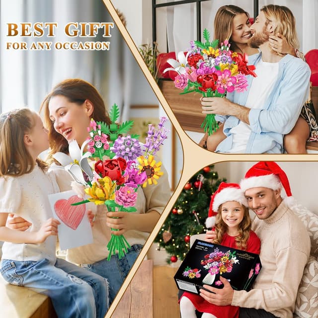 Thumbnail 5 de PLAXSOON Flower Bouquet Building Set