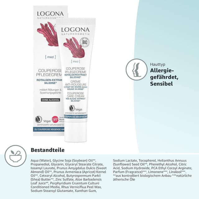 Detalle 2 de LOGONA Bio Couperose Pflegecreme 30 ml