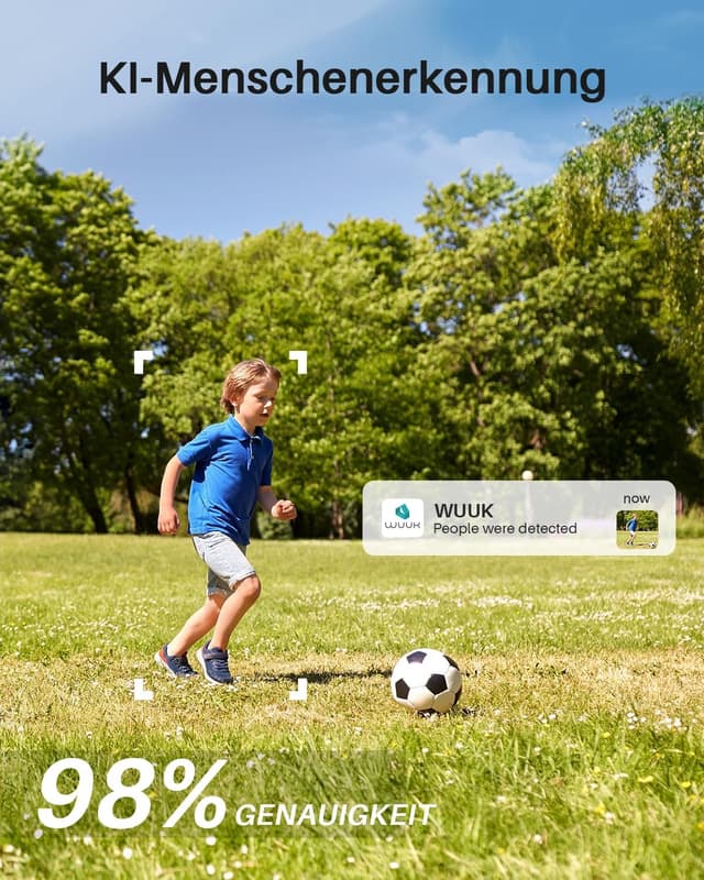 Thumbnail 6 de WUUK Überwachungskamera Außen Akku