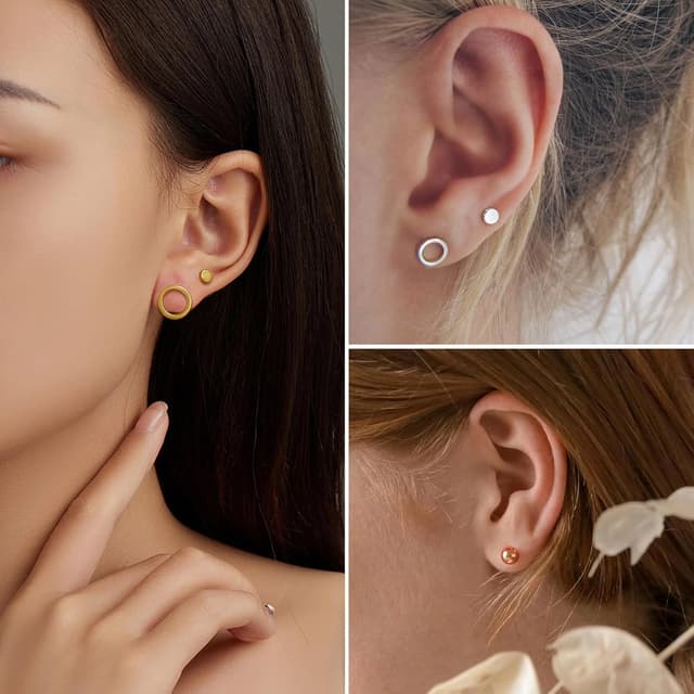 Thumbnail 5 de Loutade Ohrstecker Silber 925 3er Set