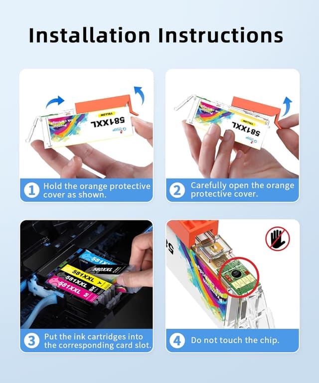 Detalle de Q-image PGI-580/CLI-581 XXL Multipack kompatible Patronen (Canon 580XXL/581XXL) für viele Pixma-Modelle