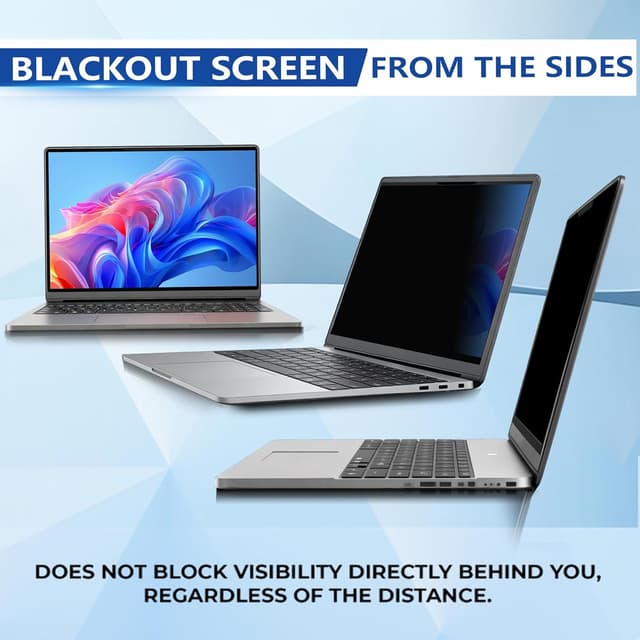 Detalle de Magnetic Laptop Privacy Screen 14 inch 16:9 (Magnetic Removable Filter) for Windows Laptops