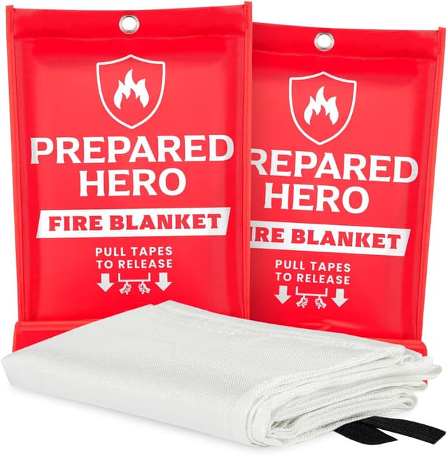 Imagen de Prepared Hero Emergency Fire Blanket 40” x 40” en OfertitasTOP