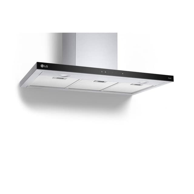 Detalle de LG HCEZ3626S campana extractora encastrada 90 cm negra con control táctil y LED