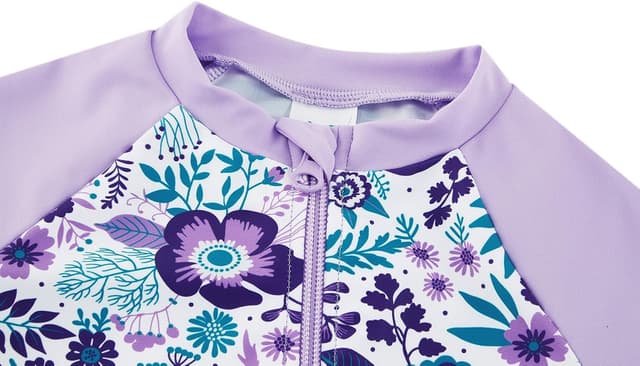 Detalle 2 de upandfast UPF 50+ toddler rashguard swimsuit with full-length zipper (baby girl/boy)