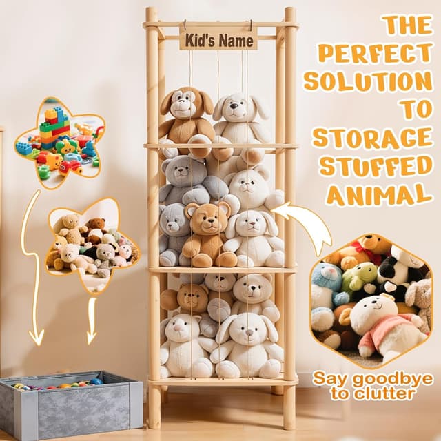 Detalle 2 de WORLDMX Stuffed Animal Storage 57in