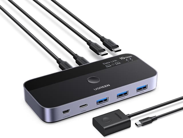 Detalle de UGREEN Switch USB-C 3.2 10Gbps KVM