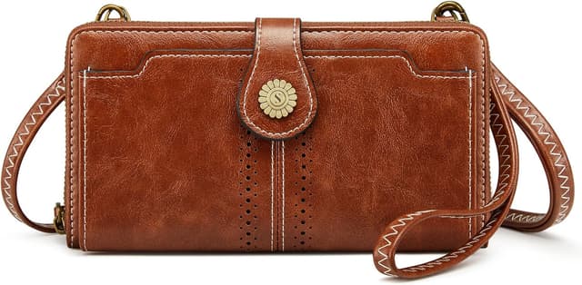 Thumbnail 6 de S-ZONE Pn22b055 : porte-monnaie pour téléphone avec RFID et bandoulière