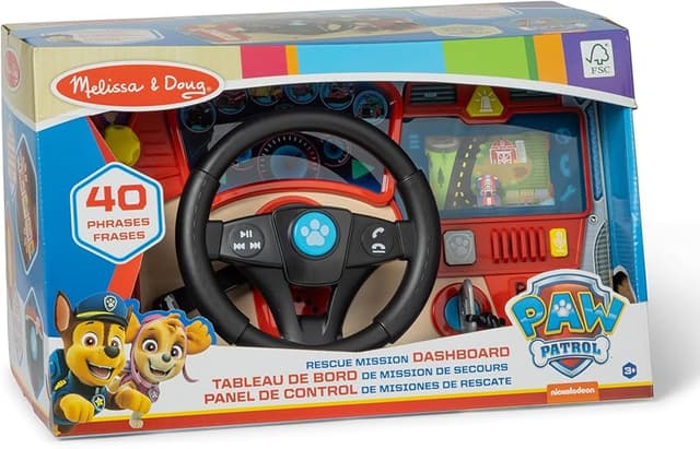 Detalle de Melissa & Doug Tablero de Madera Paw Patrol — Volante para 3 años