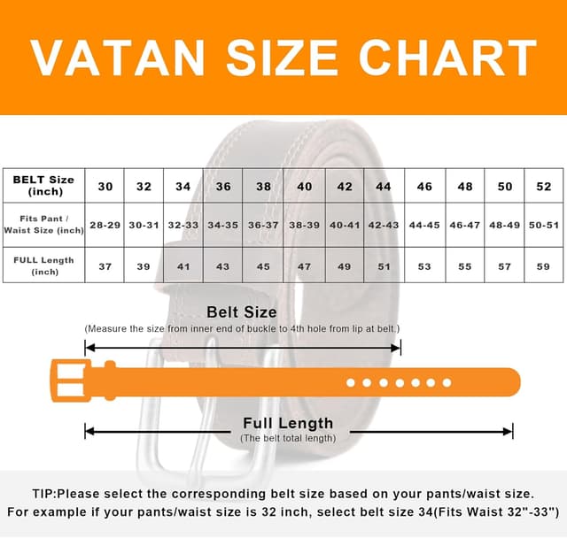 Detalle 2 de Mens genuine leather jeans belt 1.4 inch