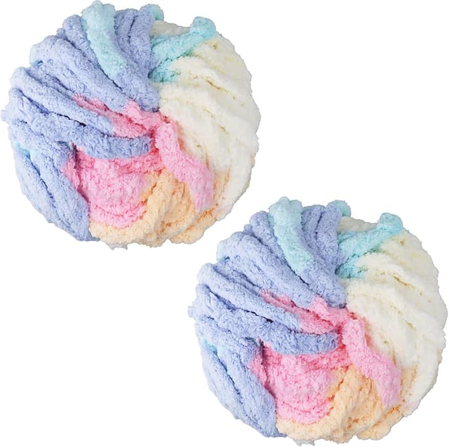 Thumbnail 6 de Chunky Yarn 250g x2 Super Chunky Cotton Candy