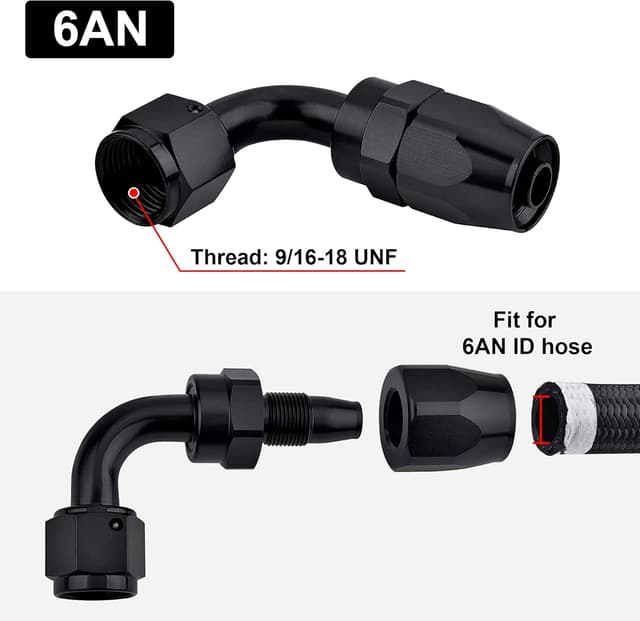 Thumbnail 1 de EVIL ENERGY 6AN 90° Swivel Hose Fitting 1500 PSI