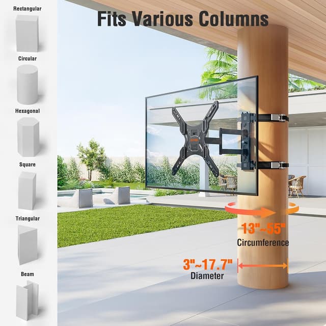 Detalle 2 de ELIVED YD0084 Pillar TV Mount 77 lbs