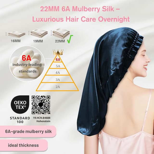 Thumbnail 1 de townssilk Cuffia di seta per dormire 22 Momme