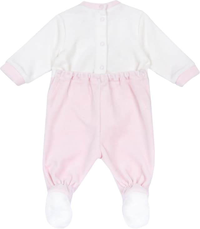 Detalle de Chicco tutina neonato e neonata calda e morbida in ciniglia con apertura a patello (0-24 mesi)