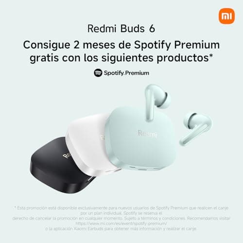 Detalle de XIAOMI Redmi Buds 6 Auriculares inalámbricos, 42 h de autonomía