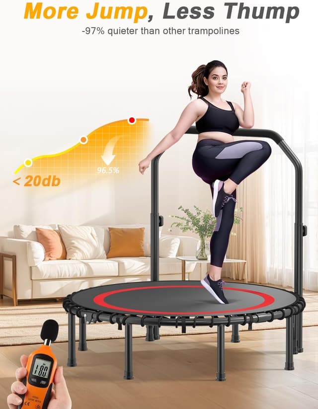 Detalle 1 de COWISH Foldable Fitness Trampoline 200kg rebounder