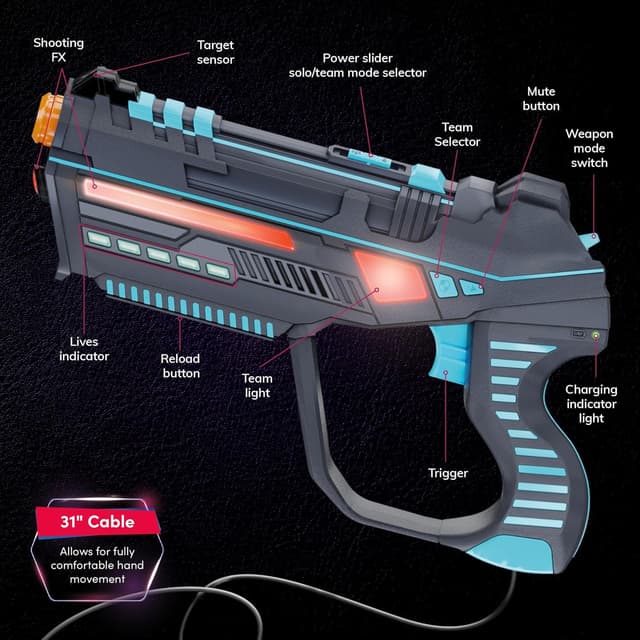 Detalle 2 de Squad Hero 6-Pack Rechargeable Laser Tag