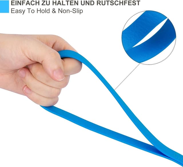 Detalle de Toozey Wasserdicht Schleppleine für Hunde (5–20 m) – robuste Trainingsleine mit Handschlaufe, Karabiner und wetterfester Ausführung in Blau