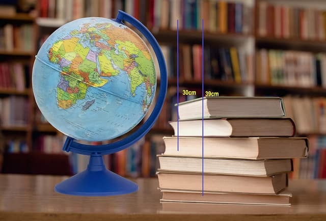 Detalle de Educational World Globe 30cm Swivel Globe