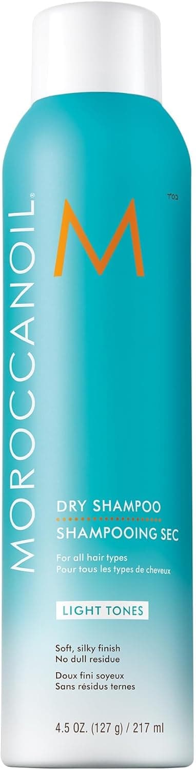 Detalle de Moroccanoil Shampoing Sec Light Tones : rafraîchit les cheveux clairs et aide à équilibrer le ton cuivré