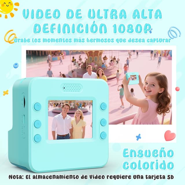 Detalle 2 de Yidoroye Bambini Fotocamera istantanea 2,4