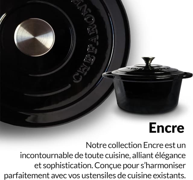 Thumbnail 6 de Chefarone emaillierter Gusseisen-Brotbacktopf (24 cm, 3,5 l) mit Deckel – Induktion, Schmoren & Braten