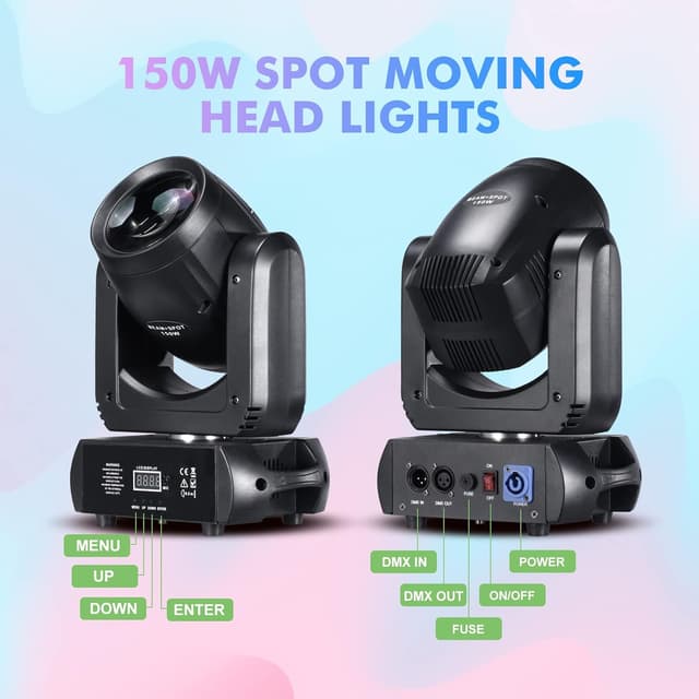 Thumbnail 2 de DJXFLI Moving Head Light 150W Beam