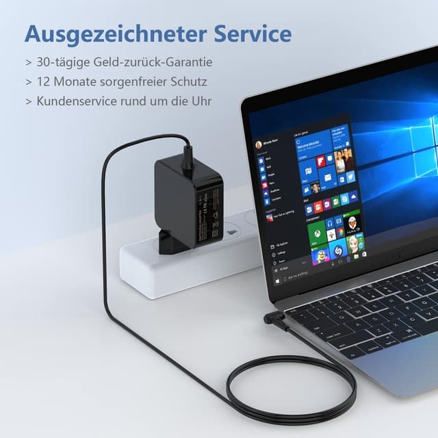 Detalle 1 de Lenovo Ideapad 45W Ladekabel ADL45WCG