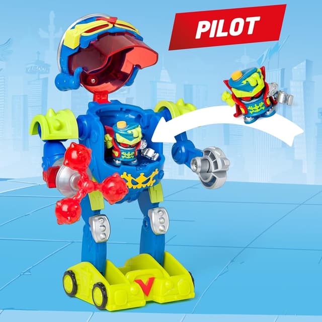 Detalle de SUPERTHINGS Ultra Striker Mr. King robot playset from Superthings Kazoom Power