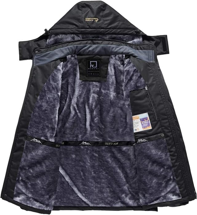 Detalle 2 de R RUNVEL Men’s Waterproof Fleece Jacket 1