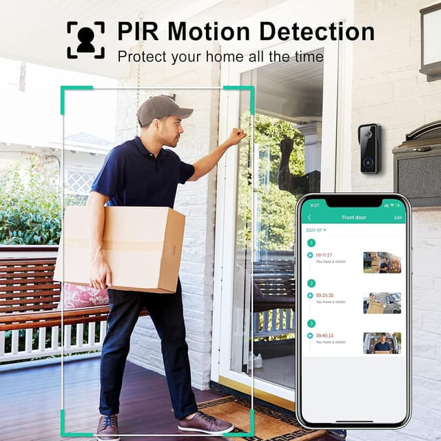 Thumbnail 2 de XTU 2K HD Wireless Video Doorbell with Chime