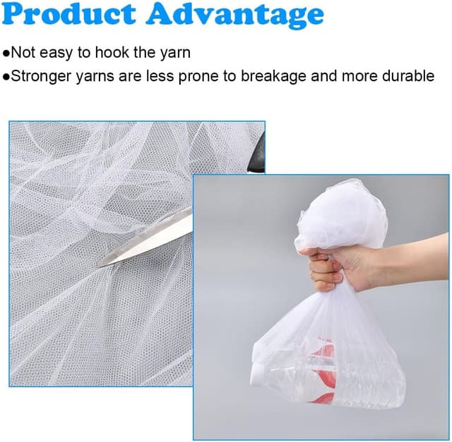 Detalle 2 de Vicloon Zanzariera Passeggino universale in bianco per carrozzina e seggiolino auto