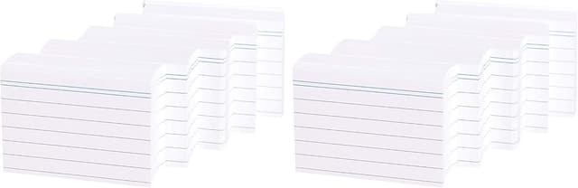 Detalle 2 de Amazon Basics Schede a righe A8 7,4×5,2 cm 1000 cartoline 📝