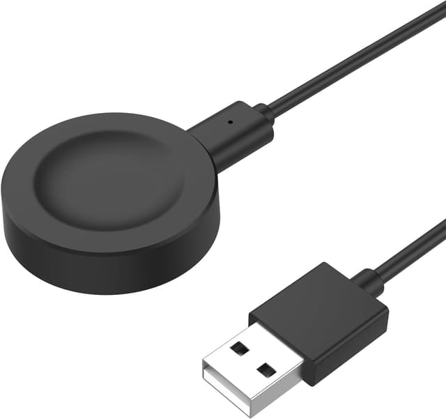 Detalle de Astorgos magnetic charger dock for Huawei Watch GT 6/5/4 and more (Standard & Pro models), with 100 cm cable — black