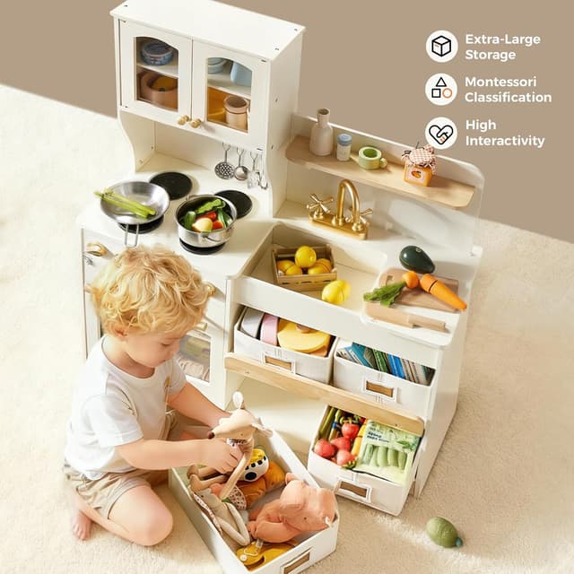 Detalle de Tiny Land Play Kitchen 31×12×40 in