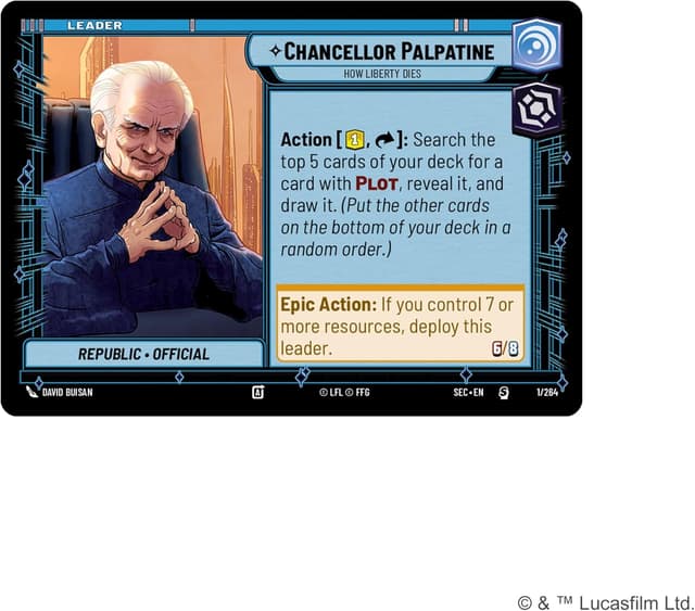 Thumbnail 5 de Star Wars: Unlimited TCG Chancellor Palpatine 50 cartas