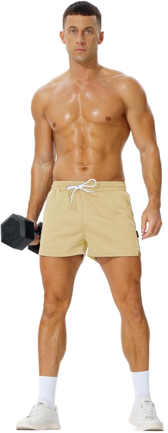 Detalle 2 de AIMPACT Mens Mesh Running Shorts 3" quick-dry athletic shorts